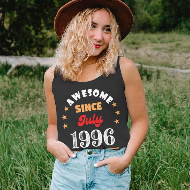 July 1996 Birthday Awesome Since 1996 July Vintage Cool Unisex Tank Top