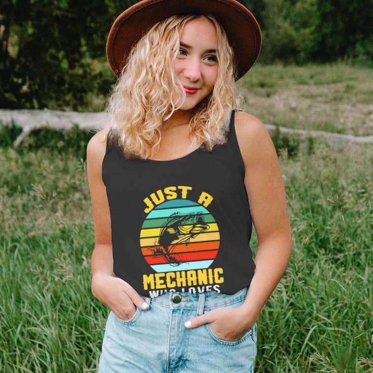 Just A Mechanic Fishing Funny Unisex Tank Top