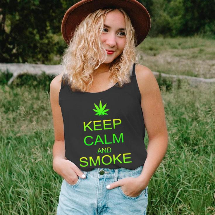 Keep Calm And Smoke Weed Unisex Tank Top