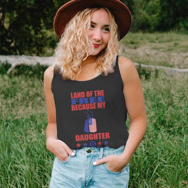 Land Of The Free Because Daughter Is Brave 4Th Of July Unisex Tank Top