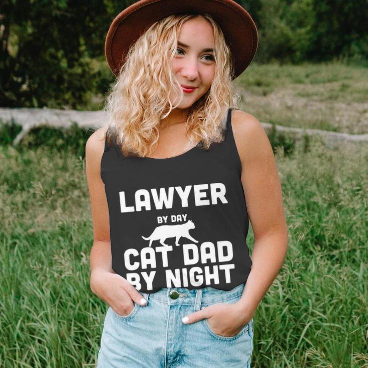 Lawyer By Day Cat Dad By Night Unisex Tank Top