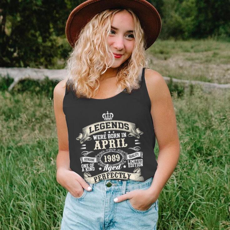 Legends Were Born In April 1989 Vintage 33Rd Birthday Gift For Men & Women Unisex Tank Top