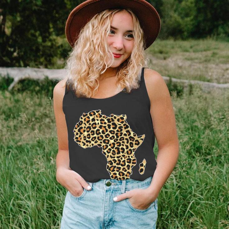 Leopard Print African Map Of Africa Tshirt Unisex Tank Top