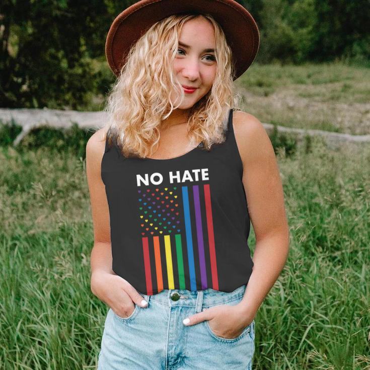 Lgbt Pride Flag No Hate In My State Unisex Tank Top