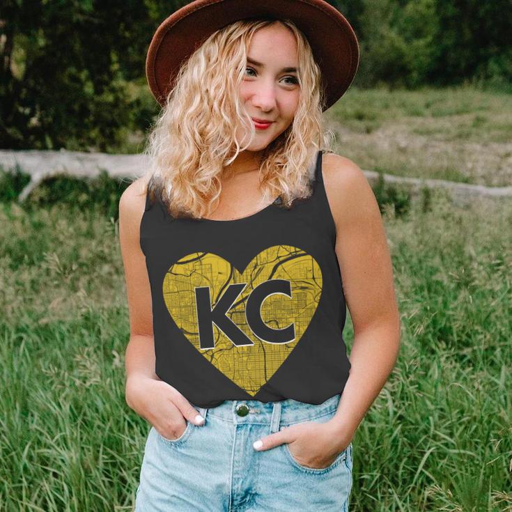 Love Kansas City Football Fan City Map Unisex Tank Top