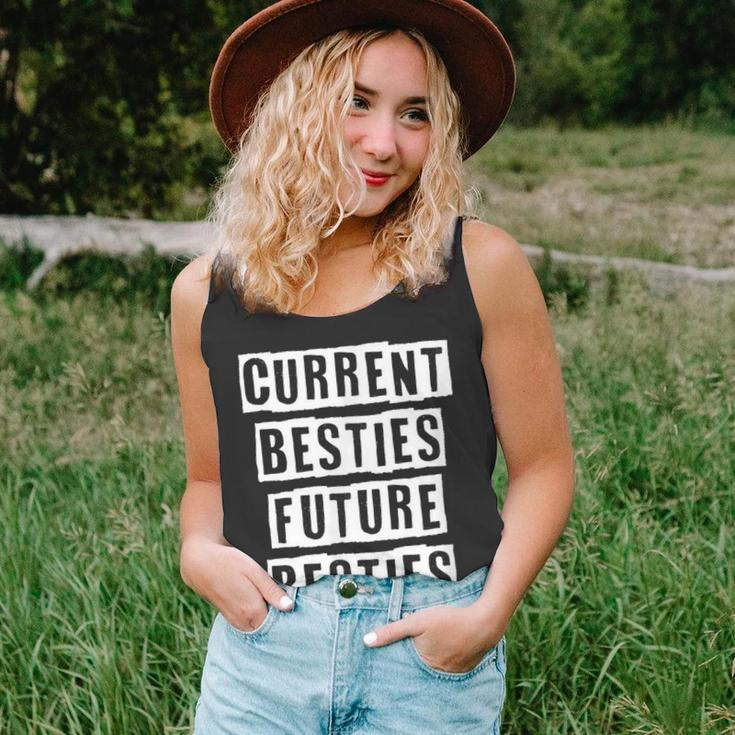 Lovely Funny Cool Sarcastic Current Besties Future Besties Unisex Tank Top