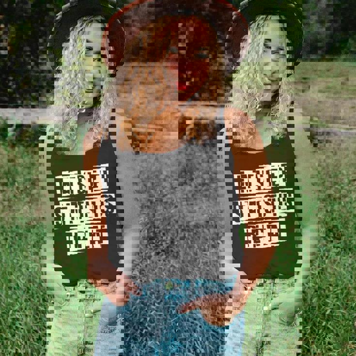 Lovely Funny Cool Sarcastic Eat Sleep Statistics Repeat Unisex Tank Top