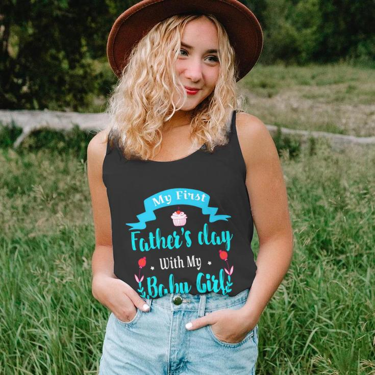 My 1St Fathers Day Baby Girl Unisex Tank Top