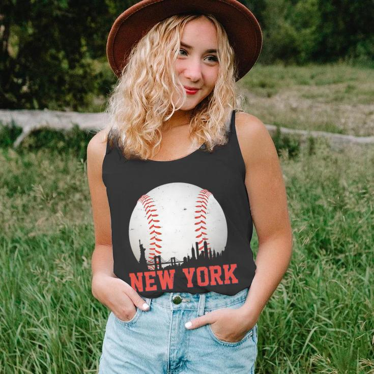 New York Skyline Baseball Sports Fan Unisex Tank Top