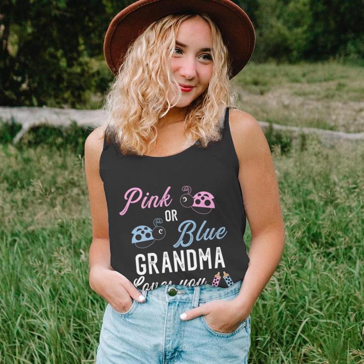 Pink Or Blue Grandma Loves You Ladybug Gender Reveal Party Gift Unisex Tank Top