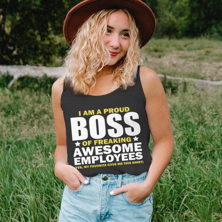 Proud Boss Of Freaking Awesome Employees V2 Unisex Tank Top