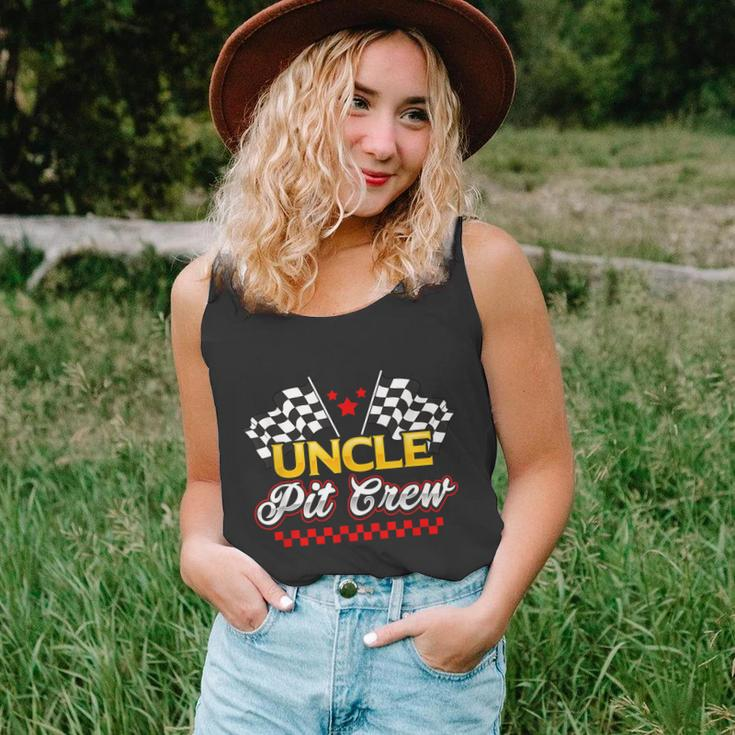 Race Car Birthday Party Racing Family Uncle Pit Crew Unisex Tank Top
