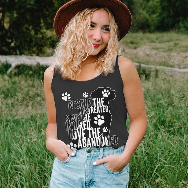 Rescue Save Love - Cute Animal Rescue Dog Cat Lovers Unisex Tank Top