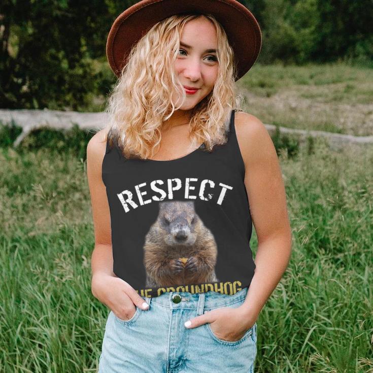 Respect The Groundhog Unisex Tank Top