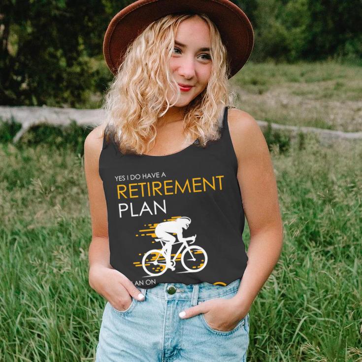 Retirement Plan On Cycling V2 Unisex Tank Top