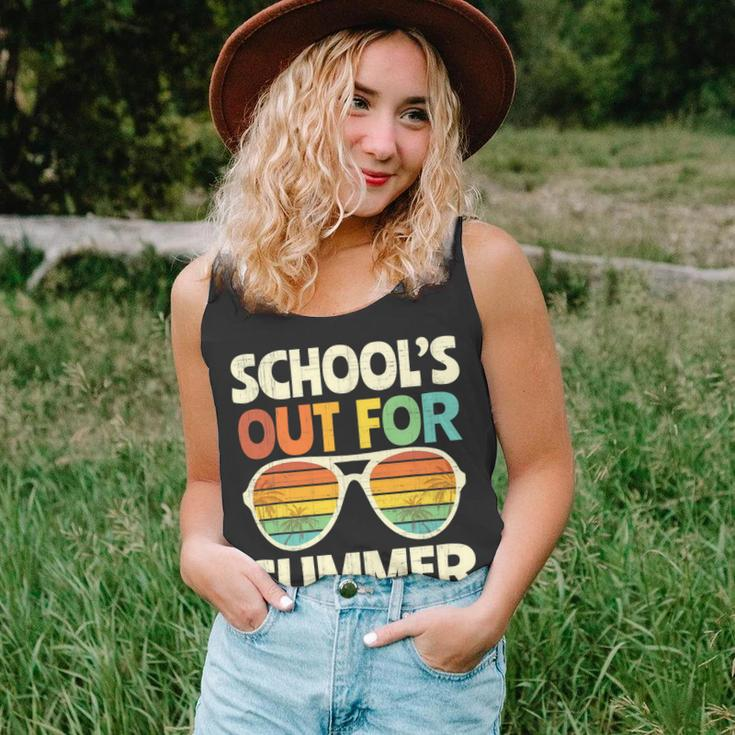 Retro Last Day Of School Schools Out For Summer Teacher Gift V3 Unisex Tank Top
