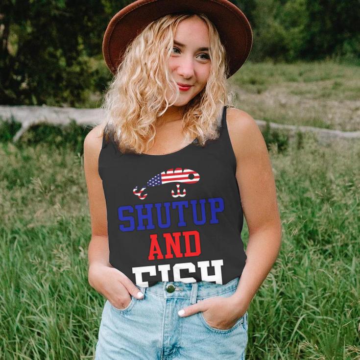 Shut Up And Fish Tshirt Unisex Tank Top