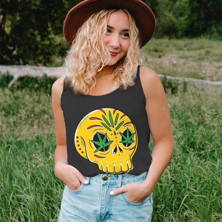 Skull Weed Unisex Tank Top