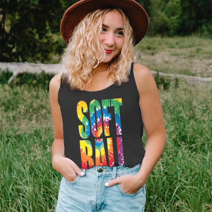 Softball Retro Tie Dye Unisex Tank Top