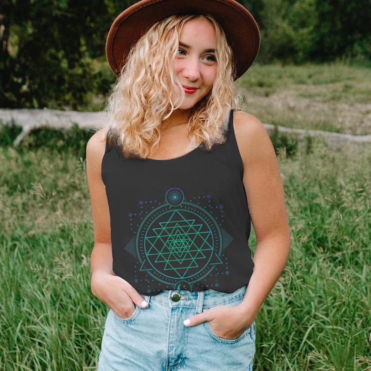 Sun And Moon Chakra Geometry Sri Yantra Unisex Tank Top