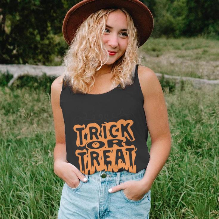 Trick Or Treat Halloween Quote Unisex Tank Top