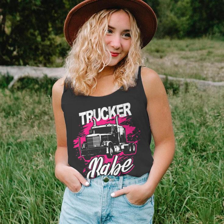 Trucker Trucker Babe Female Truck Driver Woman Trucker Unisex Tank Top