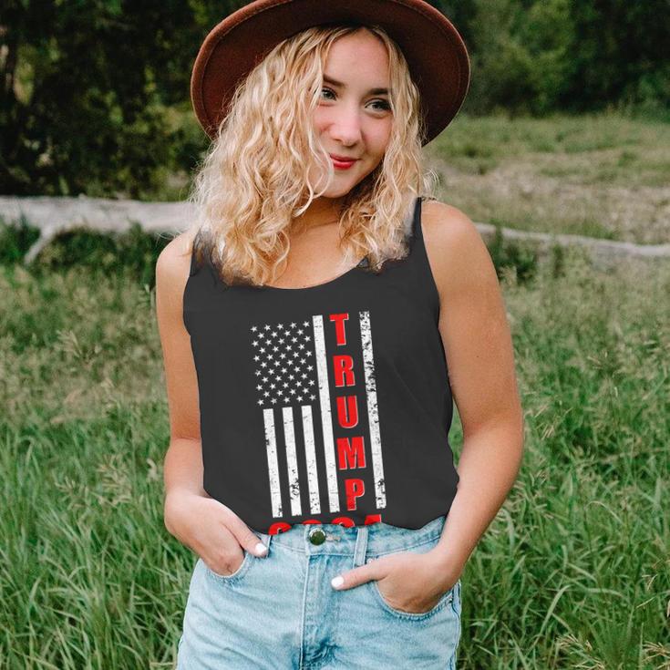 Trump 2024 Election Distressed Us Flag Unisex Tank Top