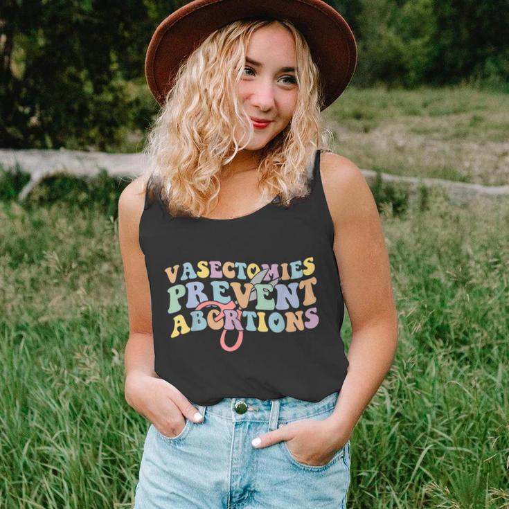 Vasectomies Prevent Abortions Pro Choice Pro Roe Womens Rights Unisex Tank Top
