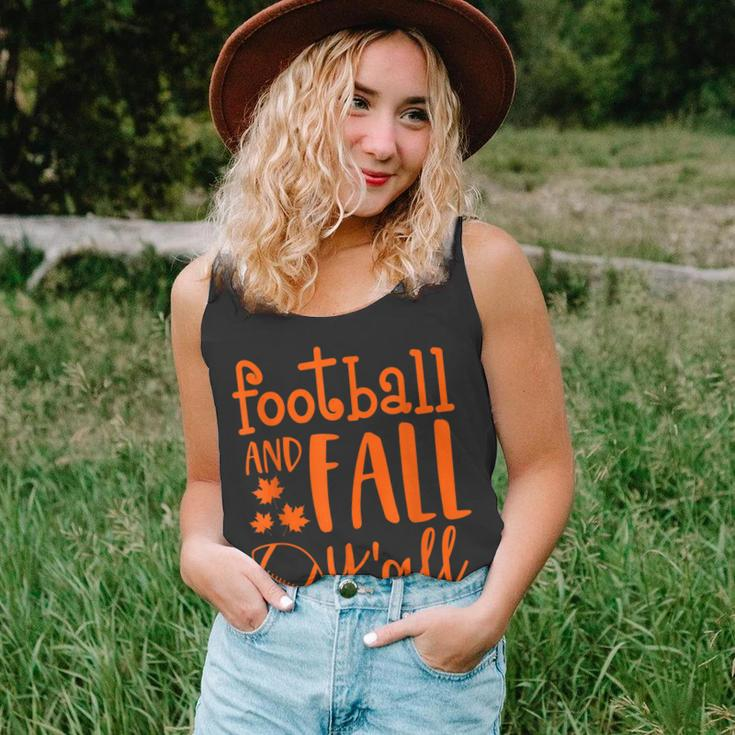 Vintage Fall Yall Halloween Funny Football And Fall Yall Unisex Tank Top