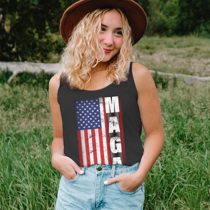 Vintage Grunge Maga American Flag Unisex Tank Top