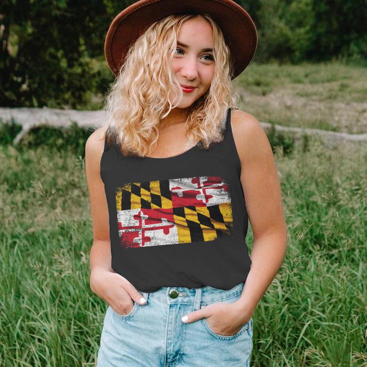 Vintage Maryland Flag Unisex Tank Top