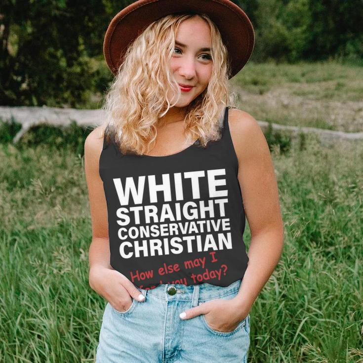 White Straight Conservative Christian Tshirt Unisex Tank Top