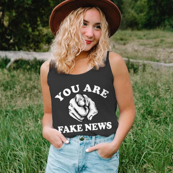 You Are Fake News Funny Trump Political Unisex Tank Top