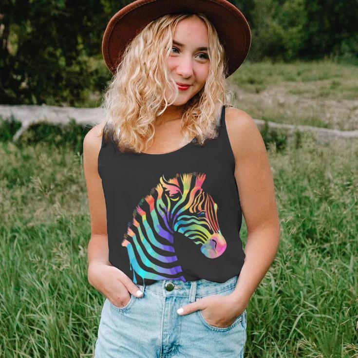 Zebra Neon Unisex Tank Top