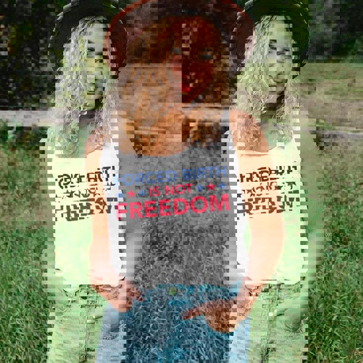 Feminist Flowers Us Pro Choice Forced Birth Is Not Freedom Unisex Tank Top