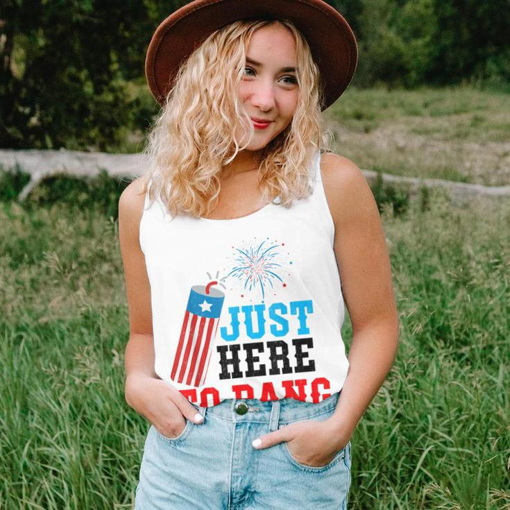 Funny Fourth Of July 4Th Of July Im Just Here To Bang Unisex Tank Top
