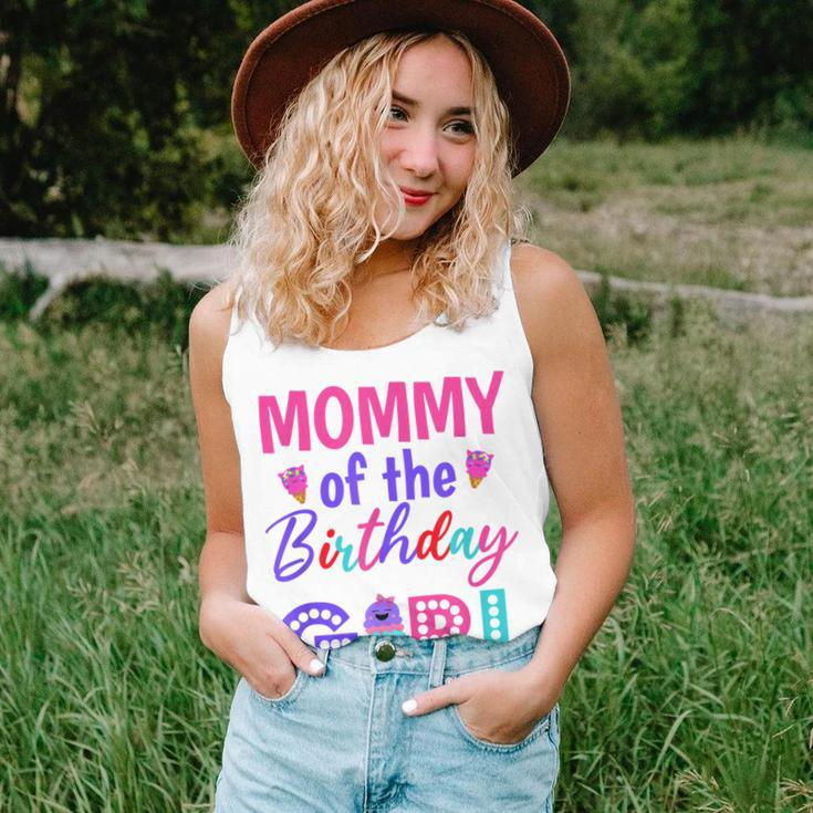 Mommy Of The Birthday Girl Mom Ice Cream First Birthday Unisex Tank Top