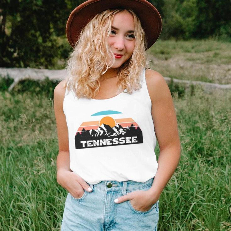 Tennessee Retro Vintage Sunset Mountain Tennessee Lovers Unisex Tank Top