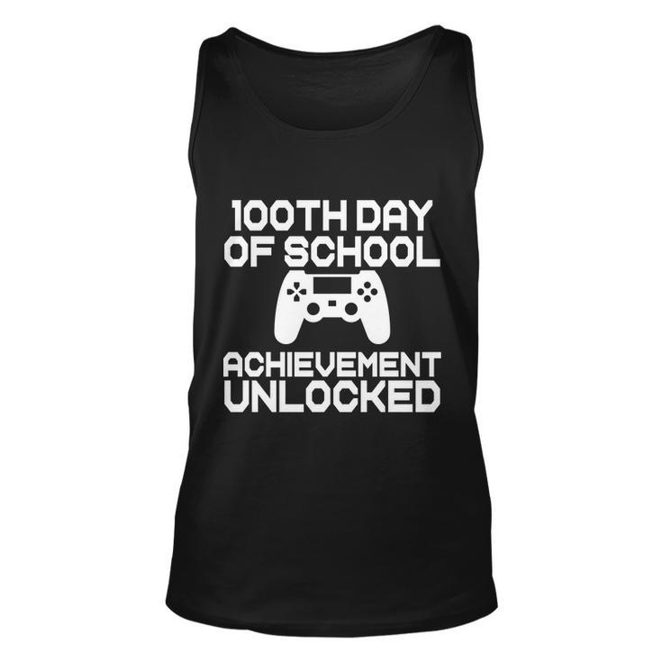 100Th Day Of School Achievement Unlocked Unisex Tank Top