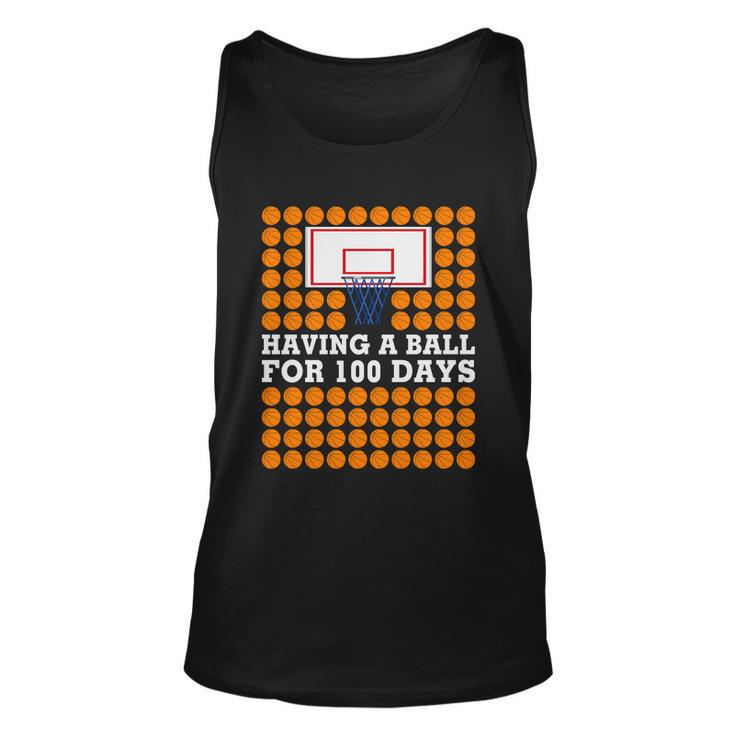 100Th Day Of School Basketball Balls 100 Basket Balls Basketball Hoop Unisex Tank Top