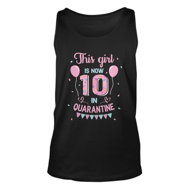 10Th Birthday Funny Gift Girls This Girl Is Now 10 Double Digits Gift Unisex Tank Top