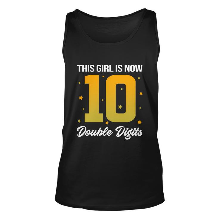 10Th Birthday Glow Party This Girl Is Now 10 Double Digits Gift Unisex Tank Top