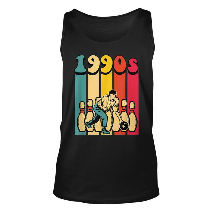1990S Bowling Retro Vintage Back To The 90S Themed Party  Men Women Tank Top Graphic Print Unisex