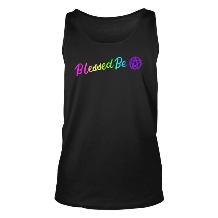 Blessed Be Witchcraft Wiccan Witch Halloween Wicca Occult Unisex Tank Top