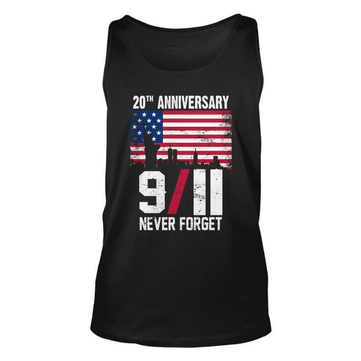 20Th Anniversary Never Forget 911 September 11Th Tshirt Unisex Tank Top