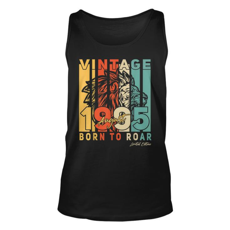 27Th Birthday Gifts August 27 Years Old Vintage 1995 Mens  Men Women Tank Top Graphic Print Unisex