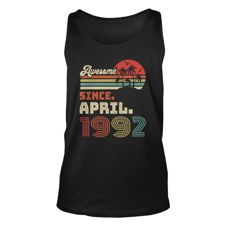 31 Years Old Awesome Since April 1992 31St Birthday Unisex Tank Top
