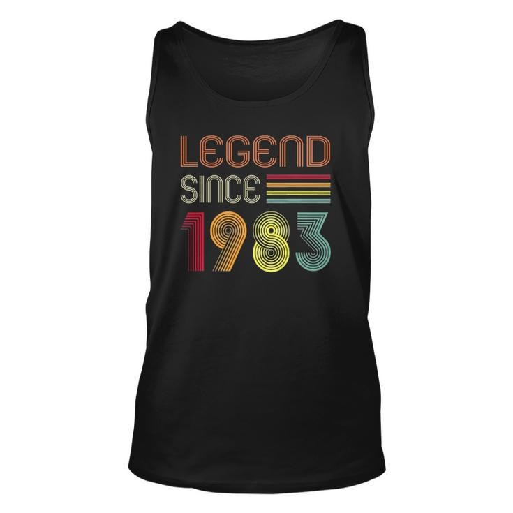 39 Year Old Gifts Legend Since 1983 39Th Birthday Retro Unisex Tank Top