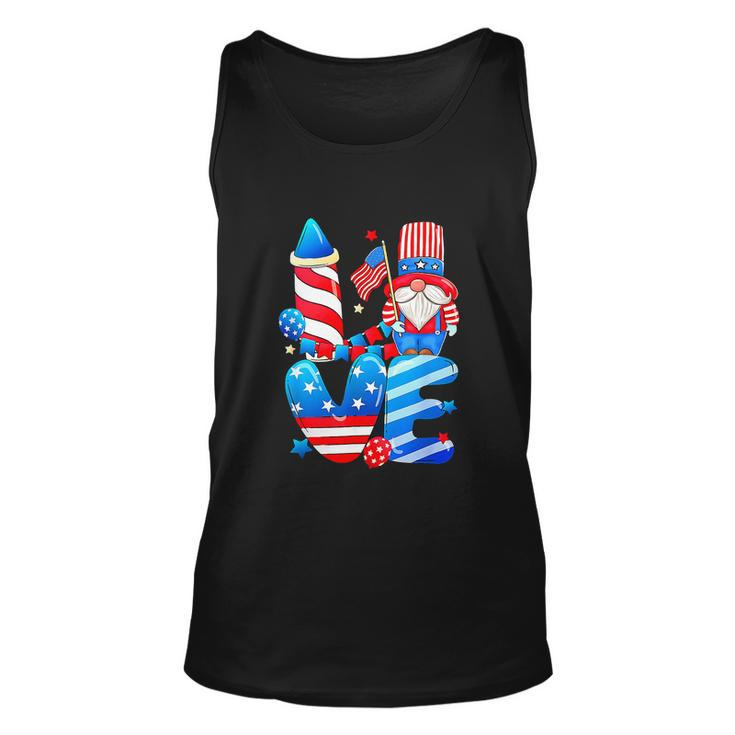4Th Of July 2022 Patriotic Gnomes Funny Unisex Tank Top