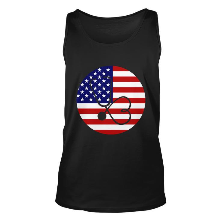 4Th Of July Nurse Independence Day Design Gift American Flag Gift Unisex Tank Top